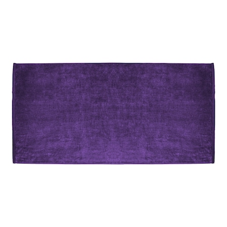 Towelsoft Large Terry Velour 100% Ring Spun Cotton Beach Towel-Purple HOME-BV1108-PRPL